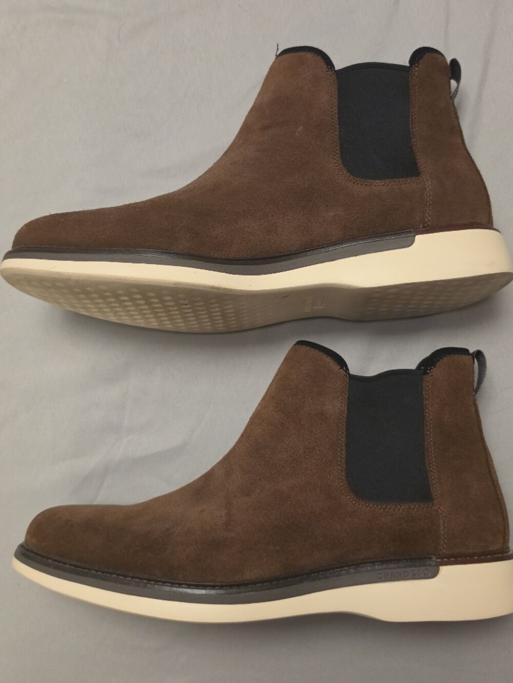 Brown Suede Chelsea Boots for Men 10.5